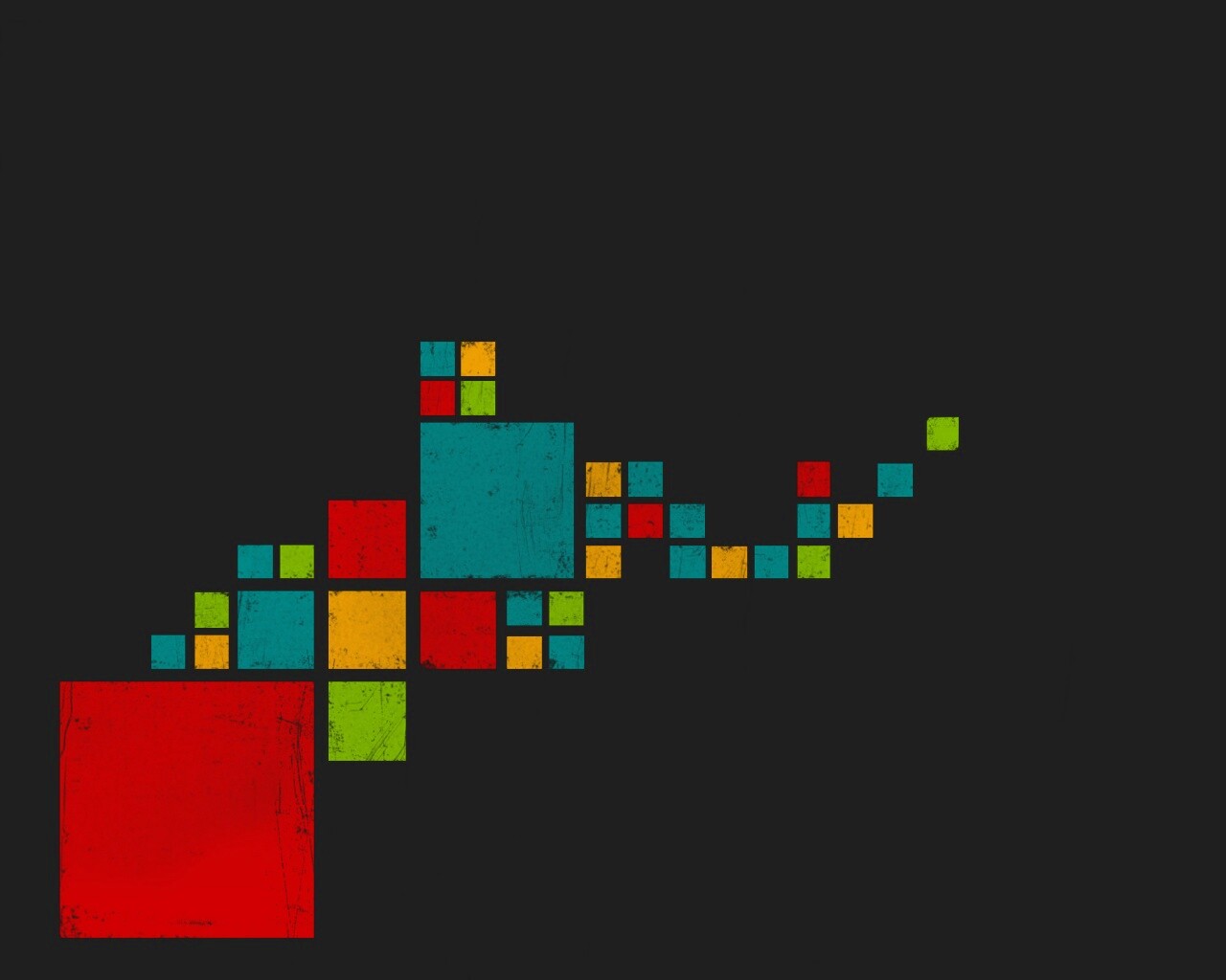 Цветные кубы обои