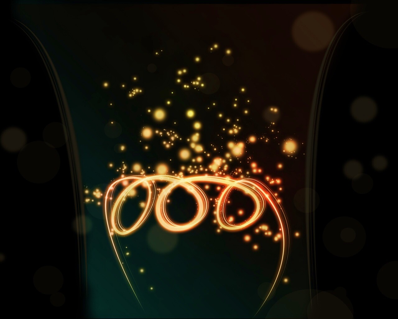 Огненные кольца обои