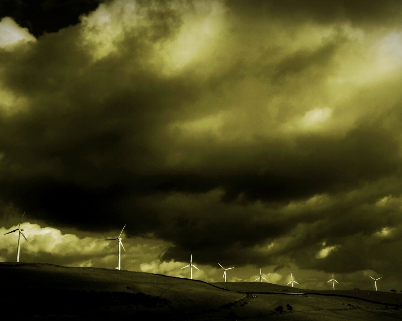 Ветрянные электростанции обои