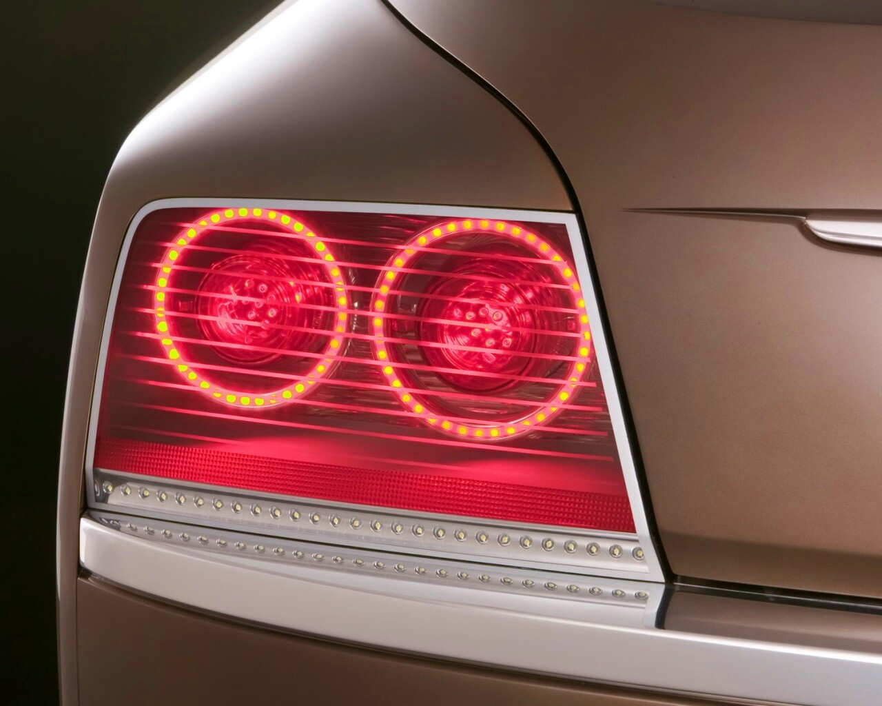 Горящие задние фары обои