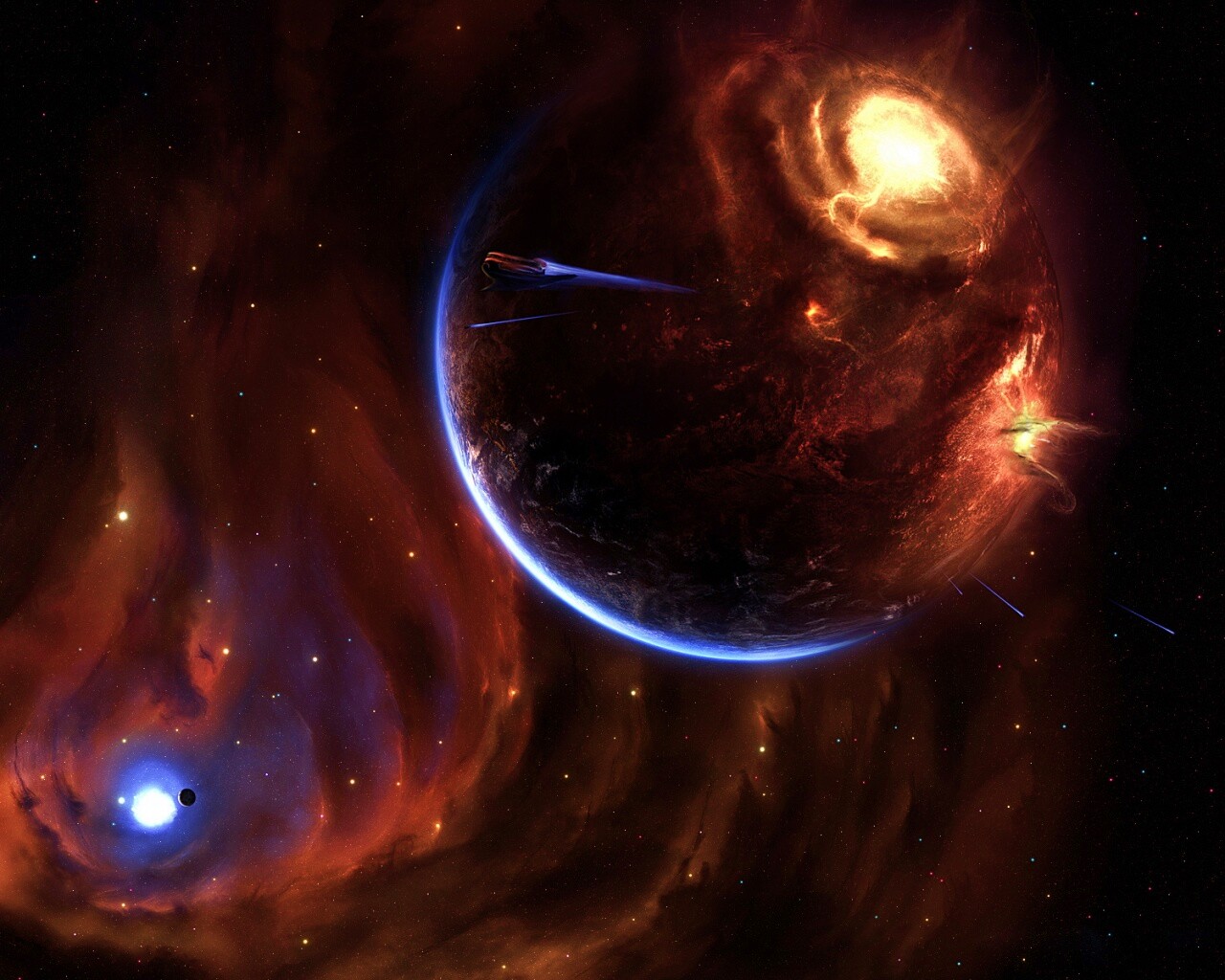 Разрушение планеты обои