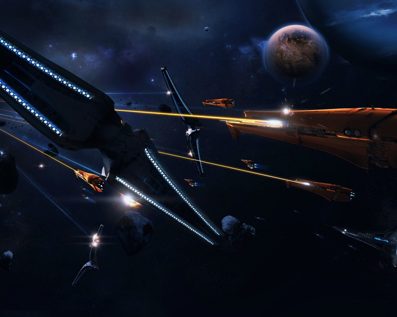 Космическая баталия обои