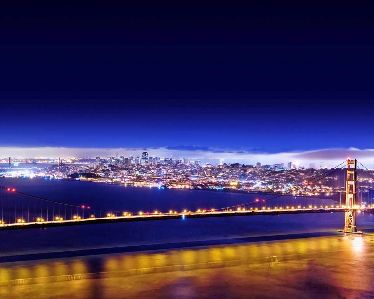 Ночной Нью-Йорк обои