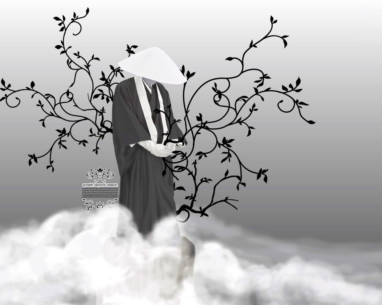 Молящийся монах обои