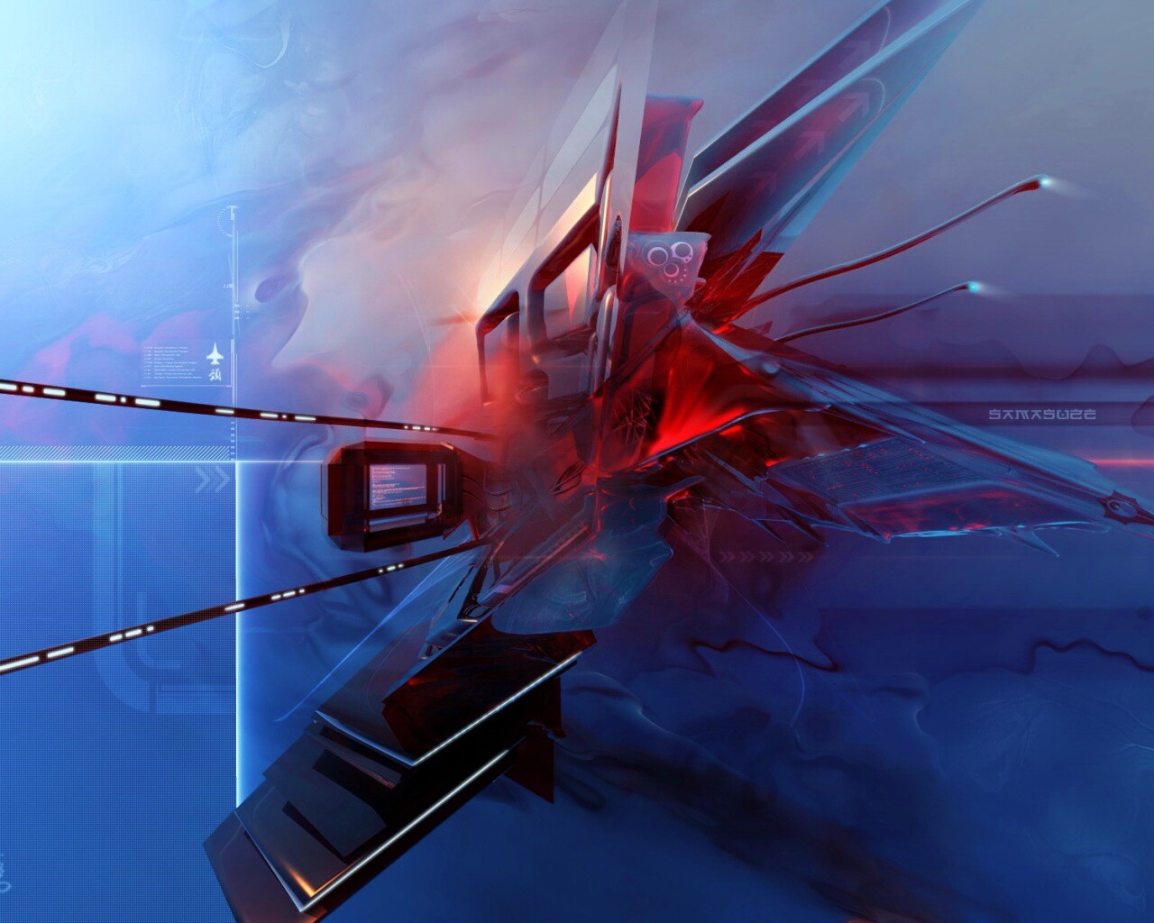 Технологичная абстракция обои