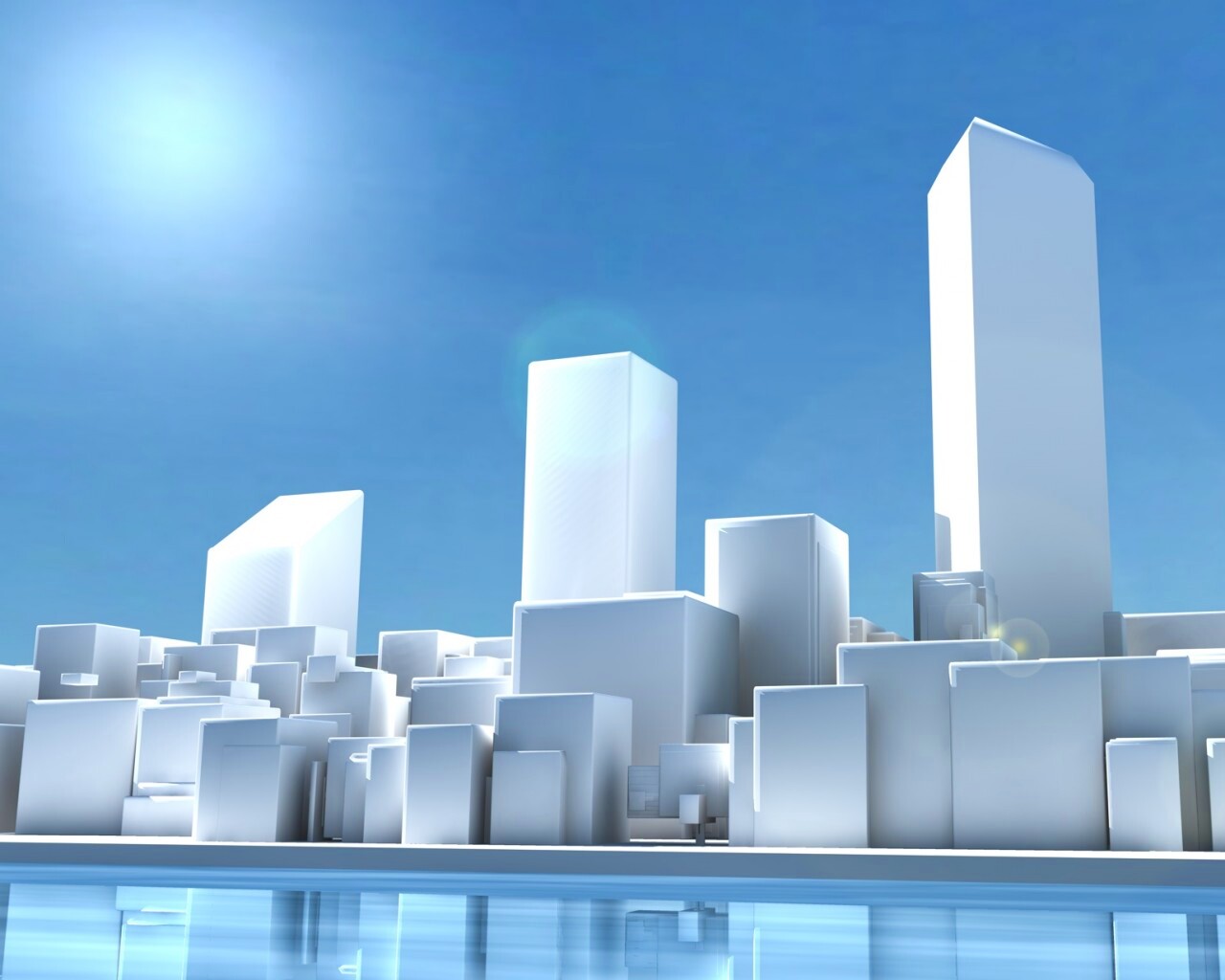 Картонный город обои
