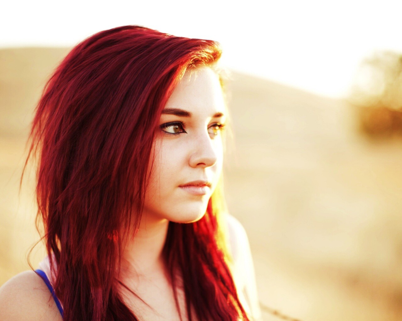 Рыженькая обои