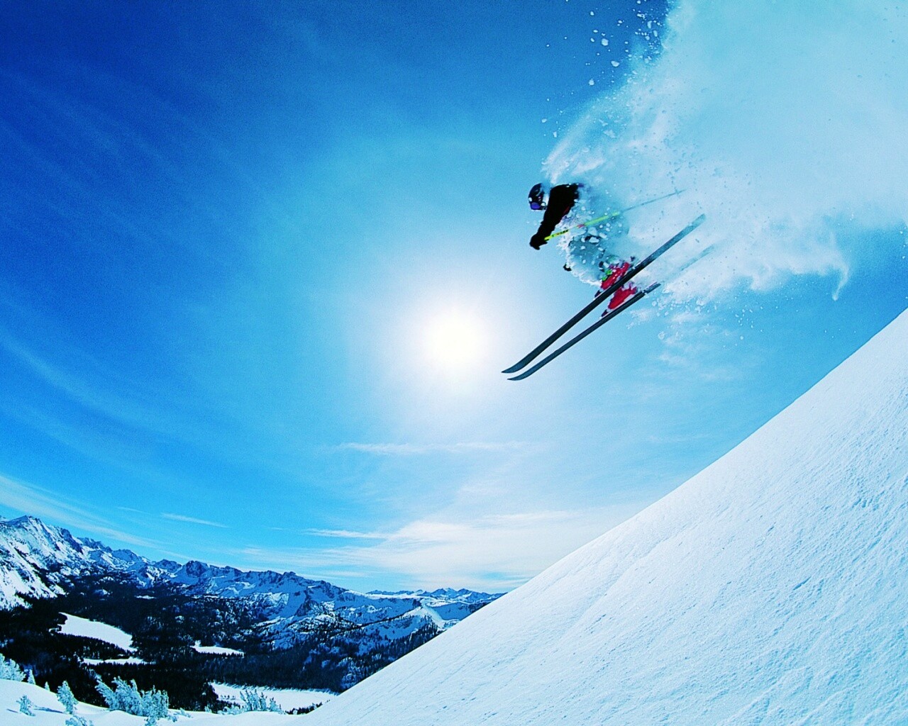 Горнолыжник обои