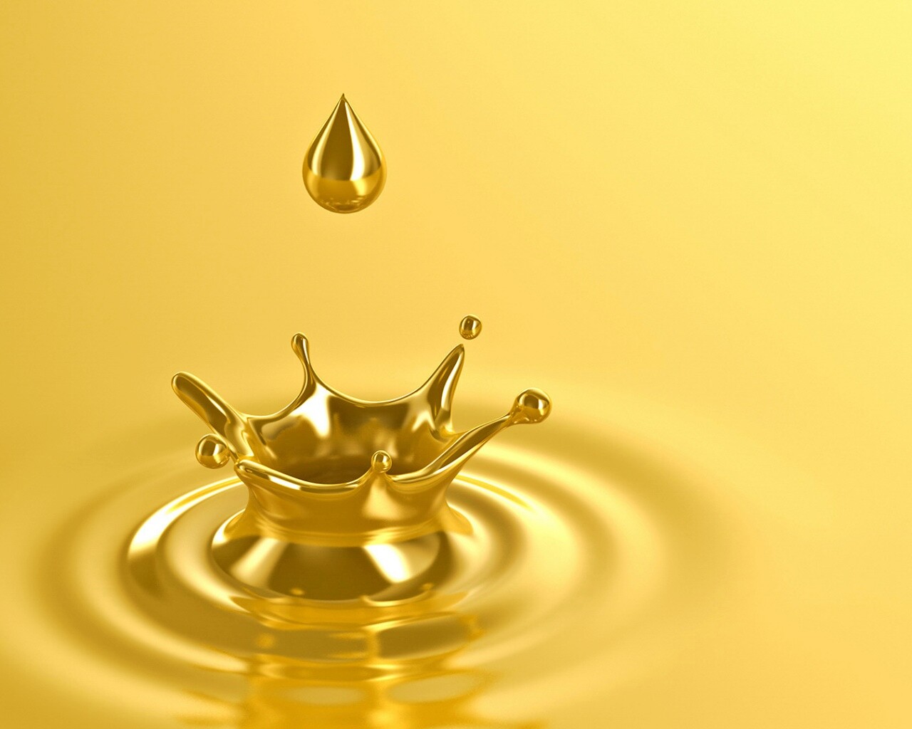 Золотая капля обои