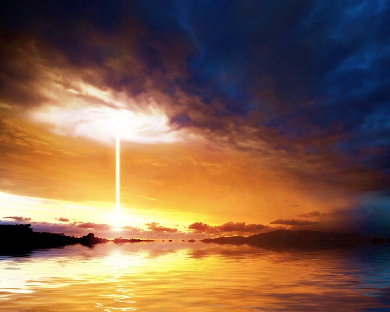 Луч с неба обои