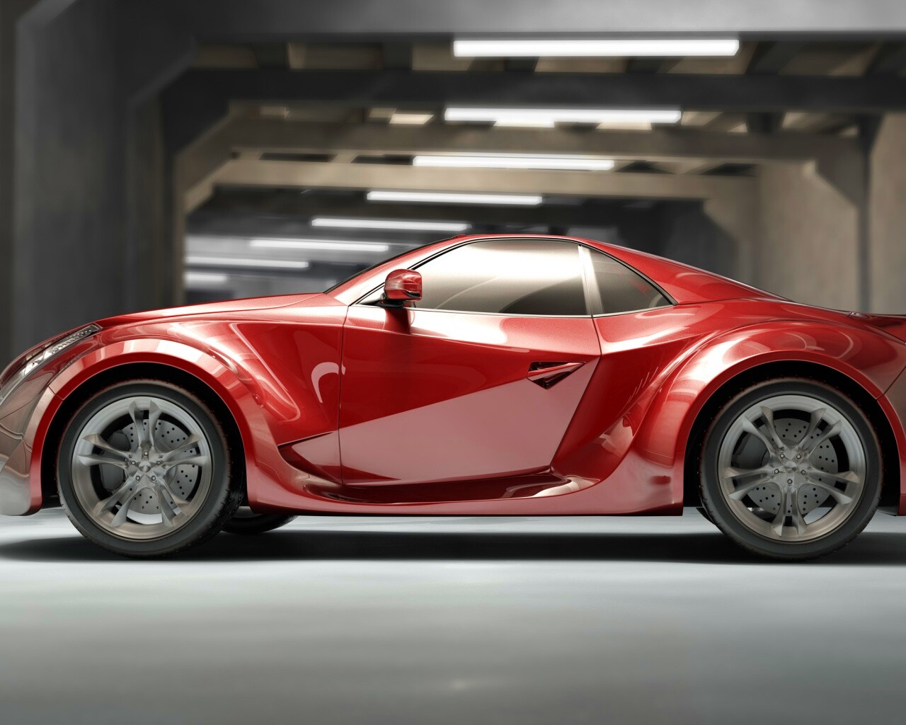 Красный концепт обои