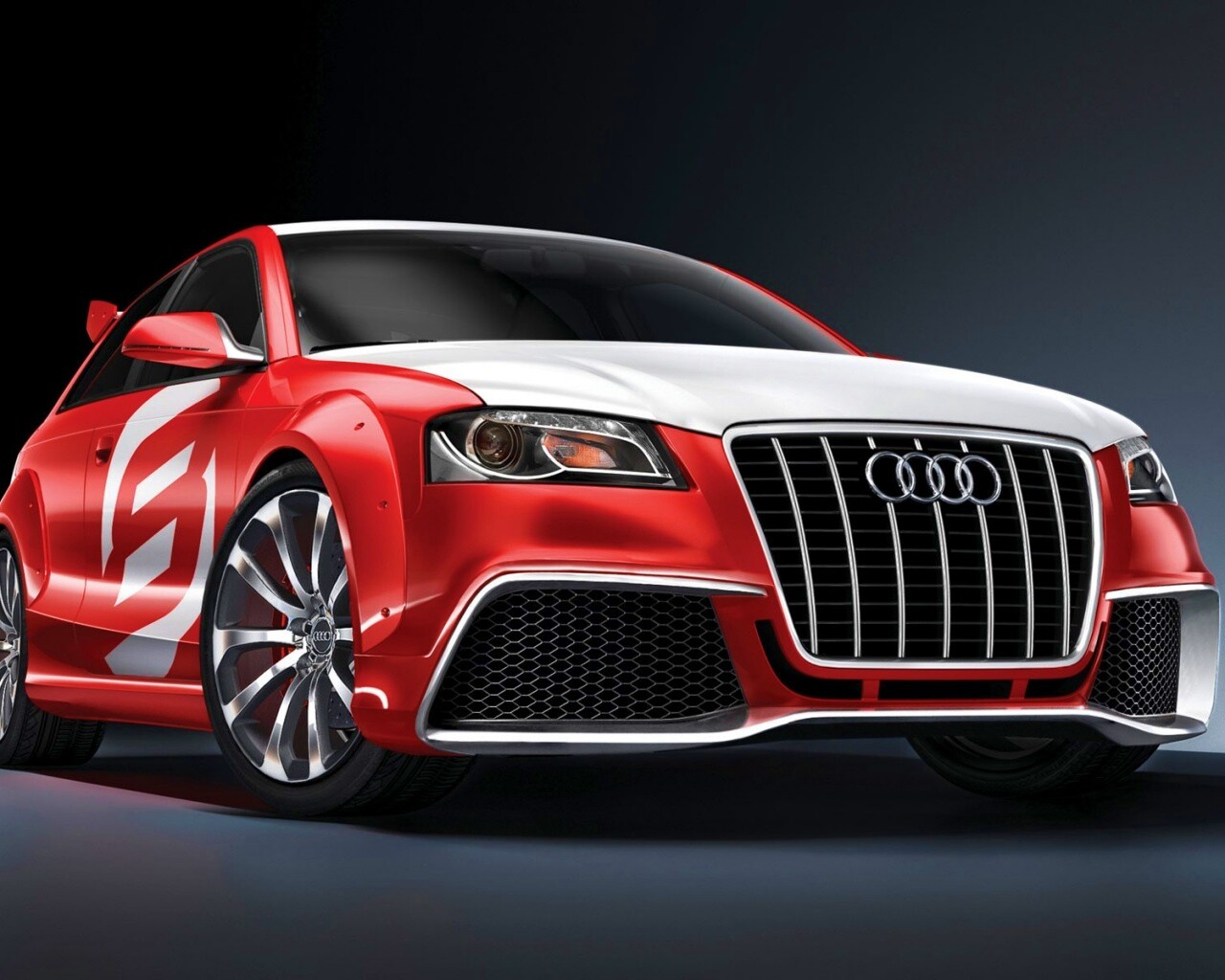 Красный Ауди обои