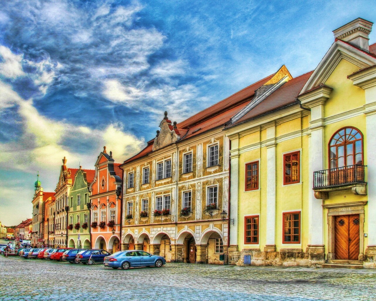 Домики в Чехии обои