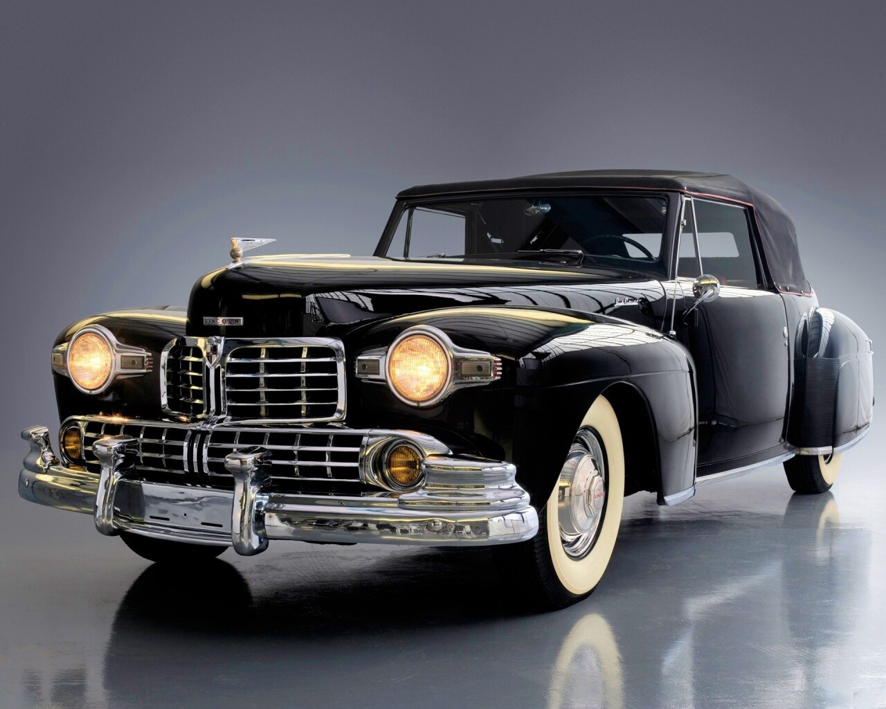 Черный ретро авто обои