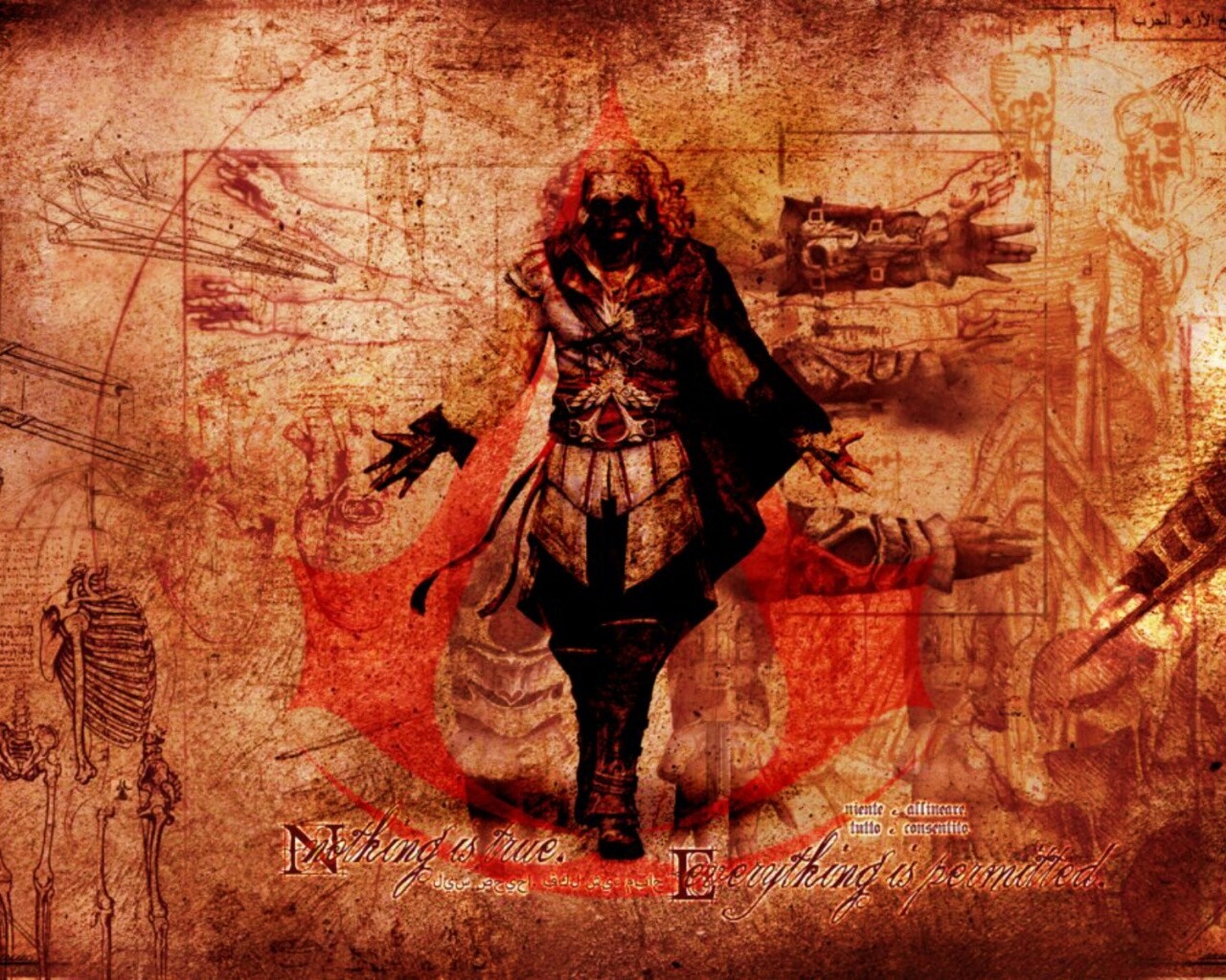 Гравюра Assasins Creed обои