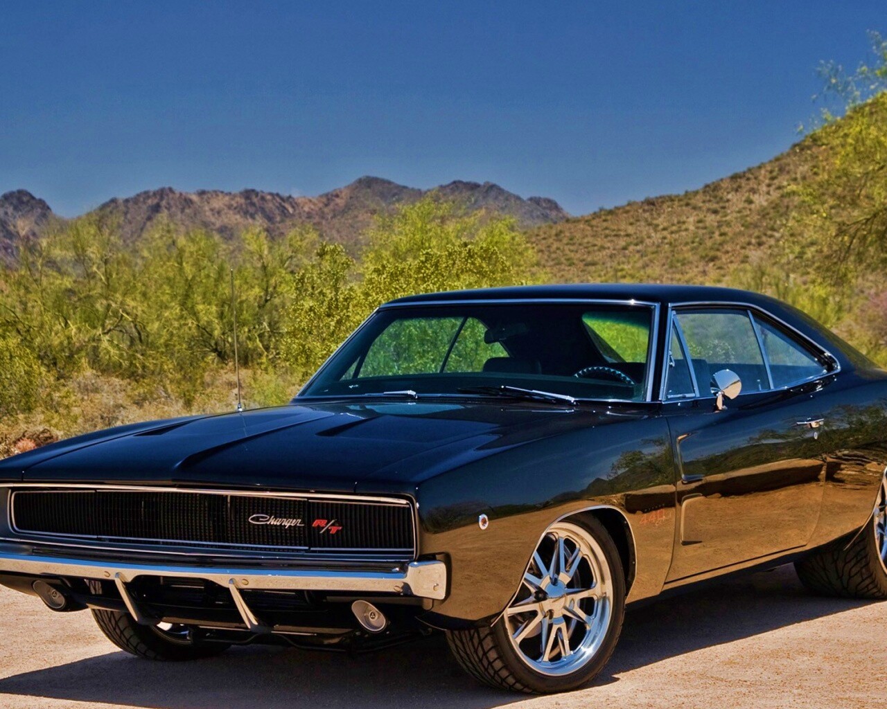 Черный Додж обои