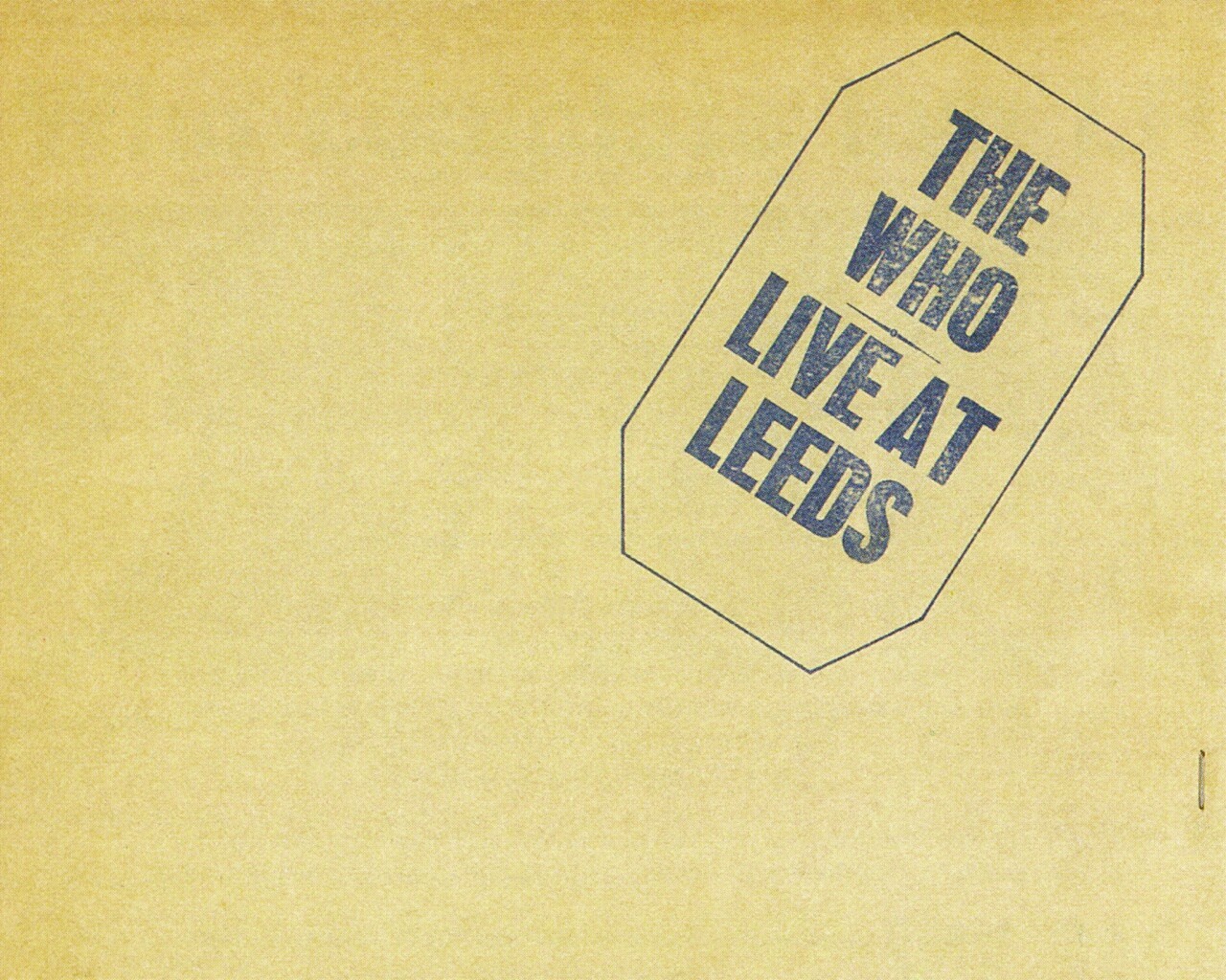 The who live at leeds обои