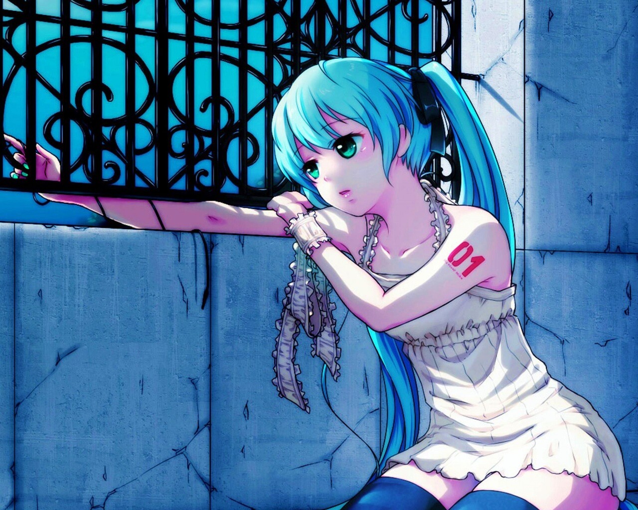 Девушка грустит обои