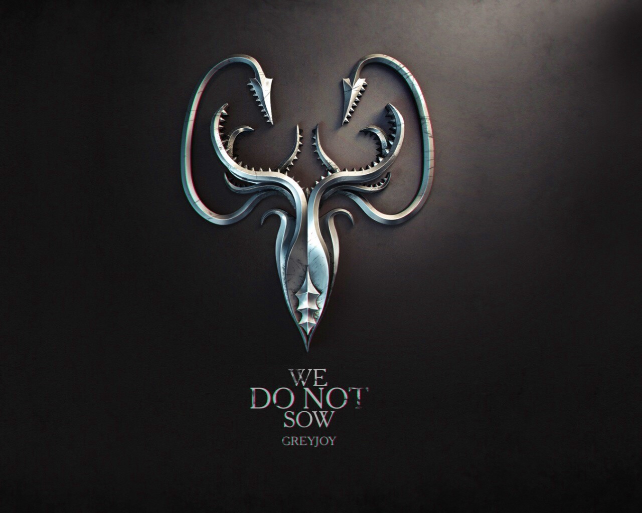 Металлический герб дома Грейджой обои