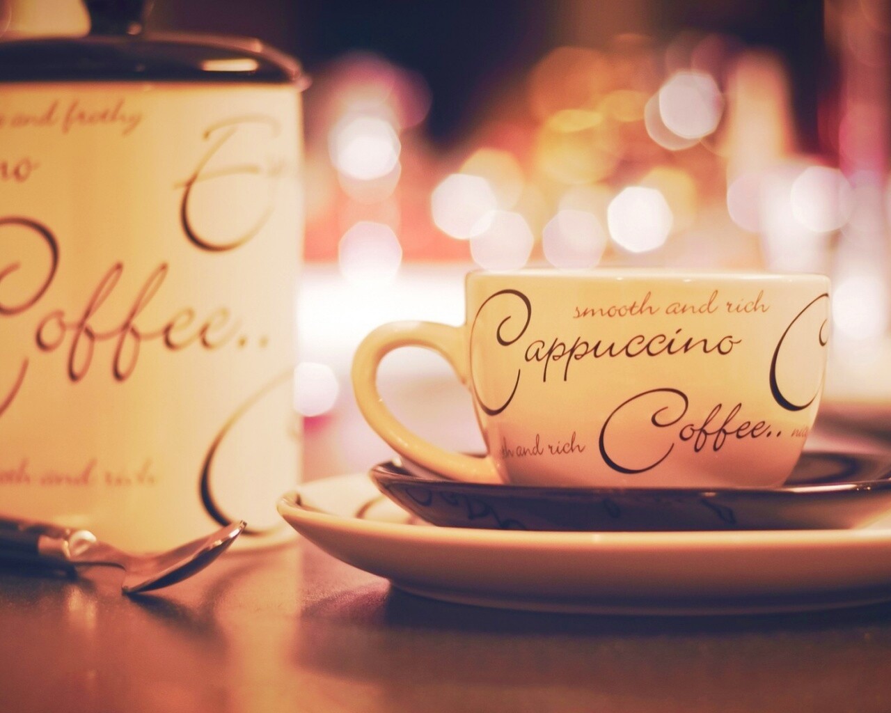 Чашечка капучино обои