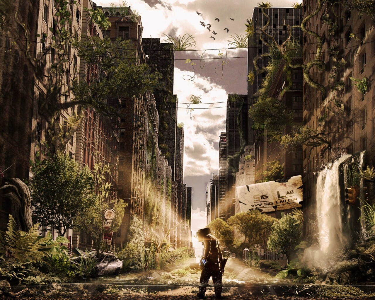 Постапокалиптический мир обои