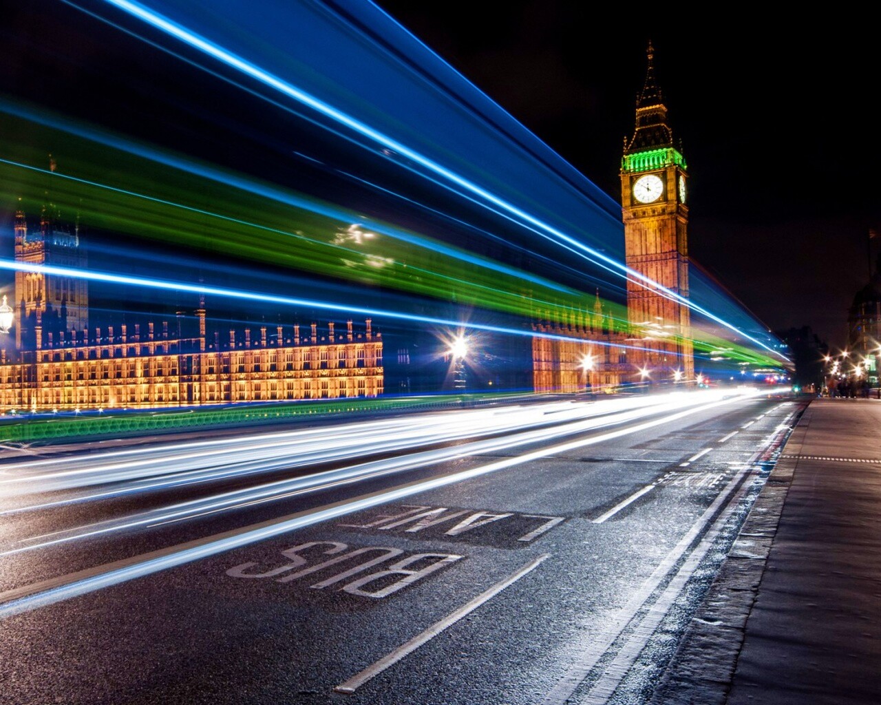 Ночной лондон обои