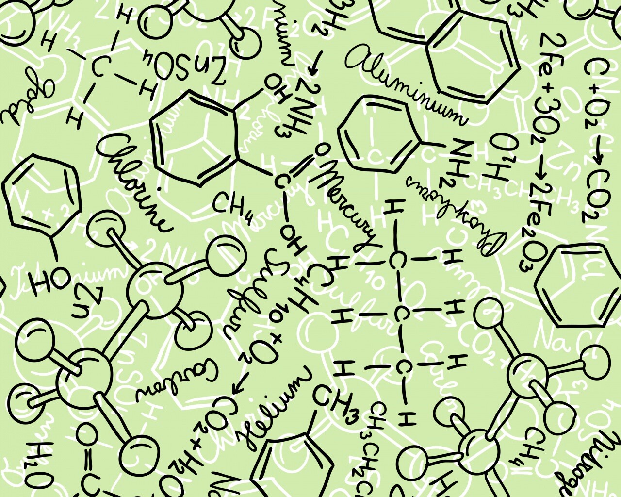 Химические формулы обои
