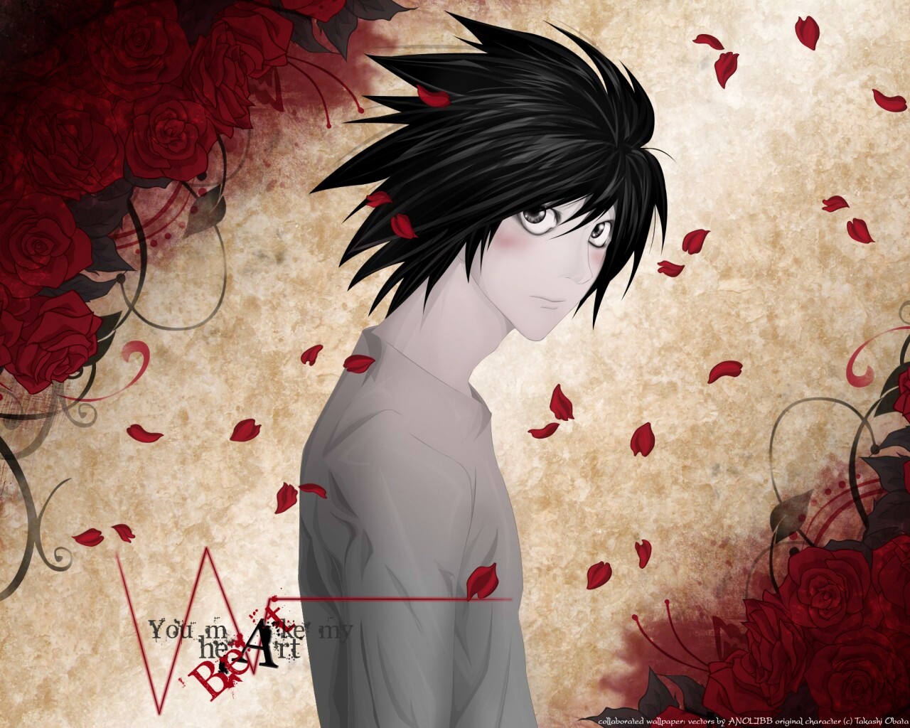 Тетрадь смерти, фанарт обои