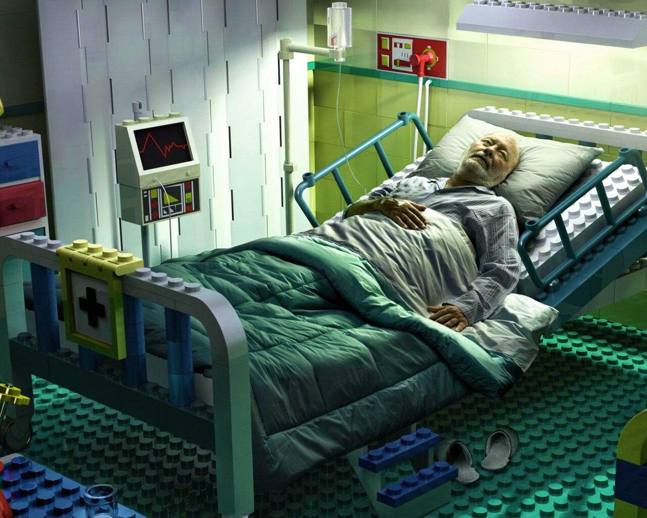 Лего больница обои