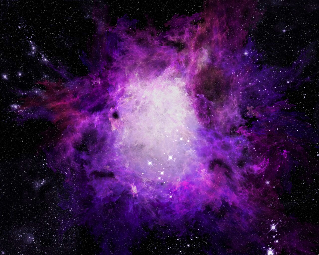 Фиолетовая туманность обои