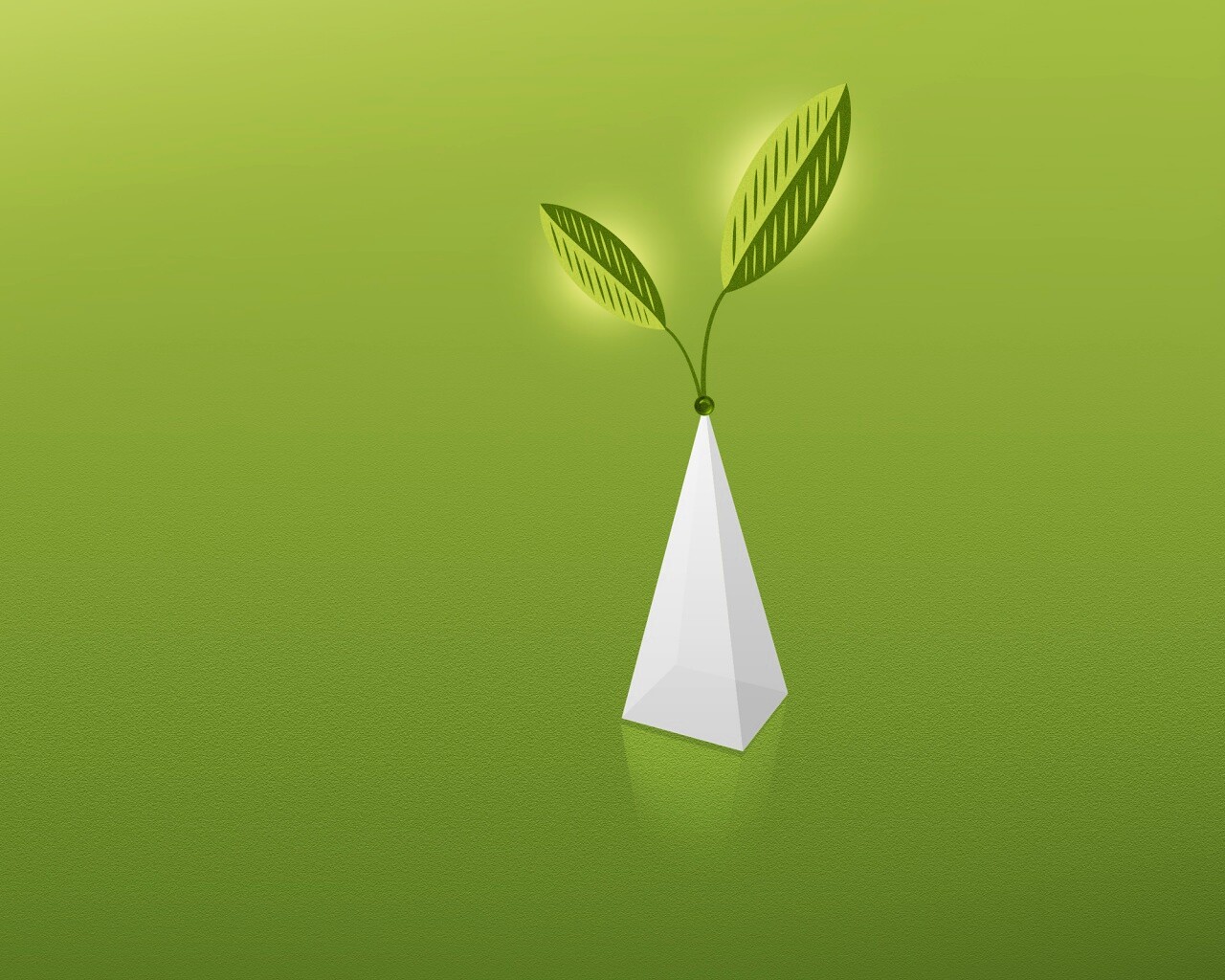 Пирамида и листик обои