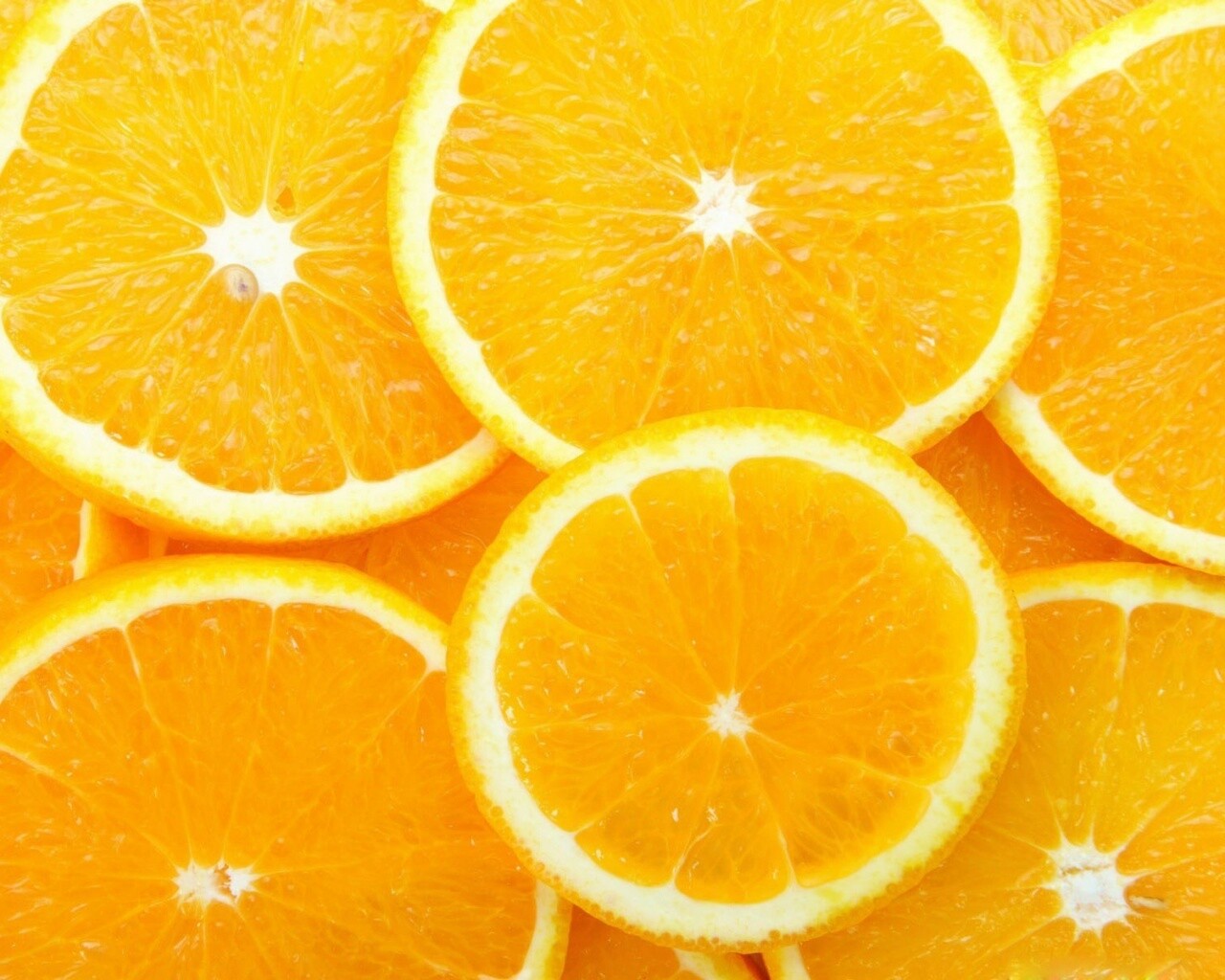 Апельсиновые дольки обои