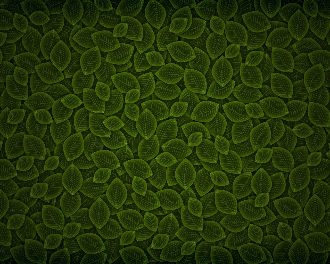 Векторные зеленые листья обои