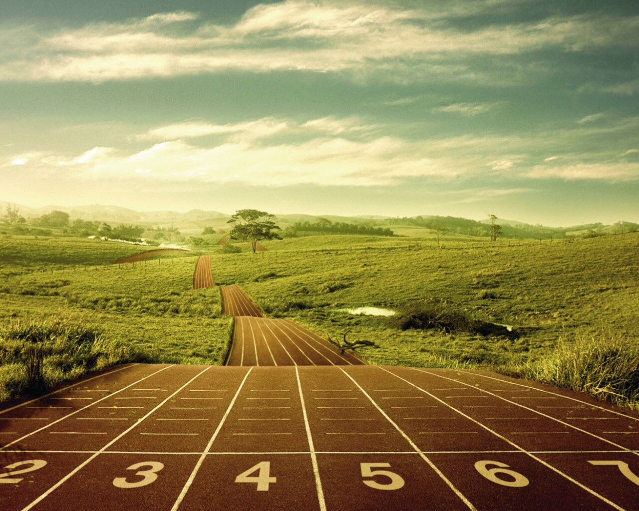 Бесконечная беговая дорожка обои