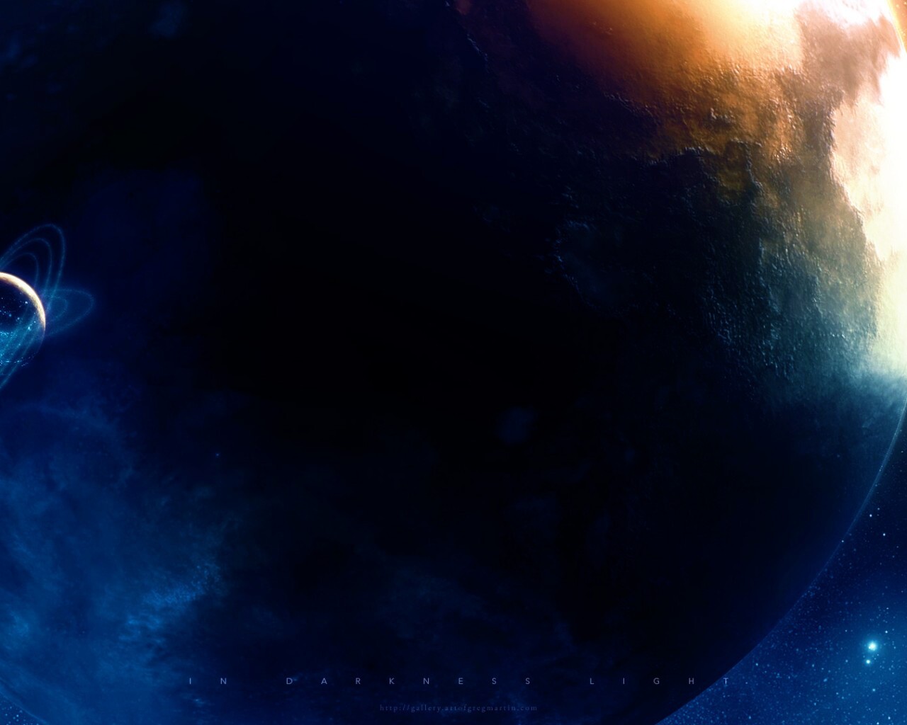В темном свете обои