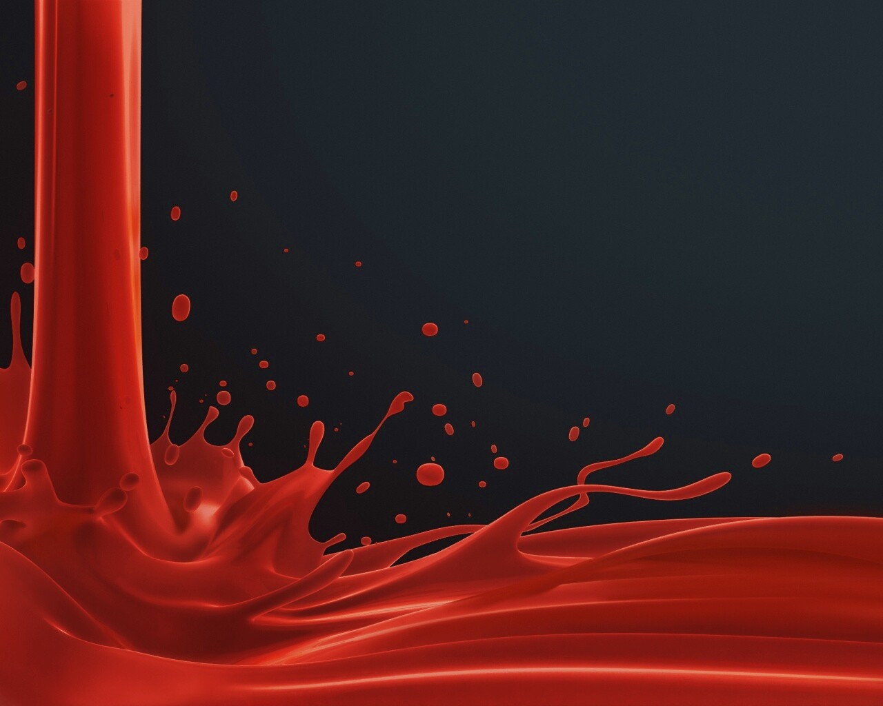 Красный всплеск обои