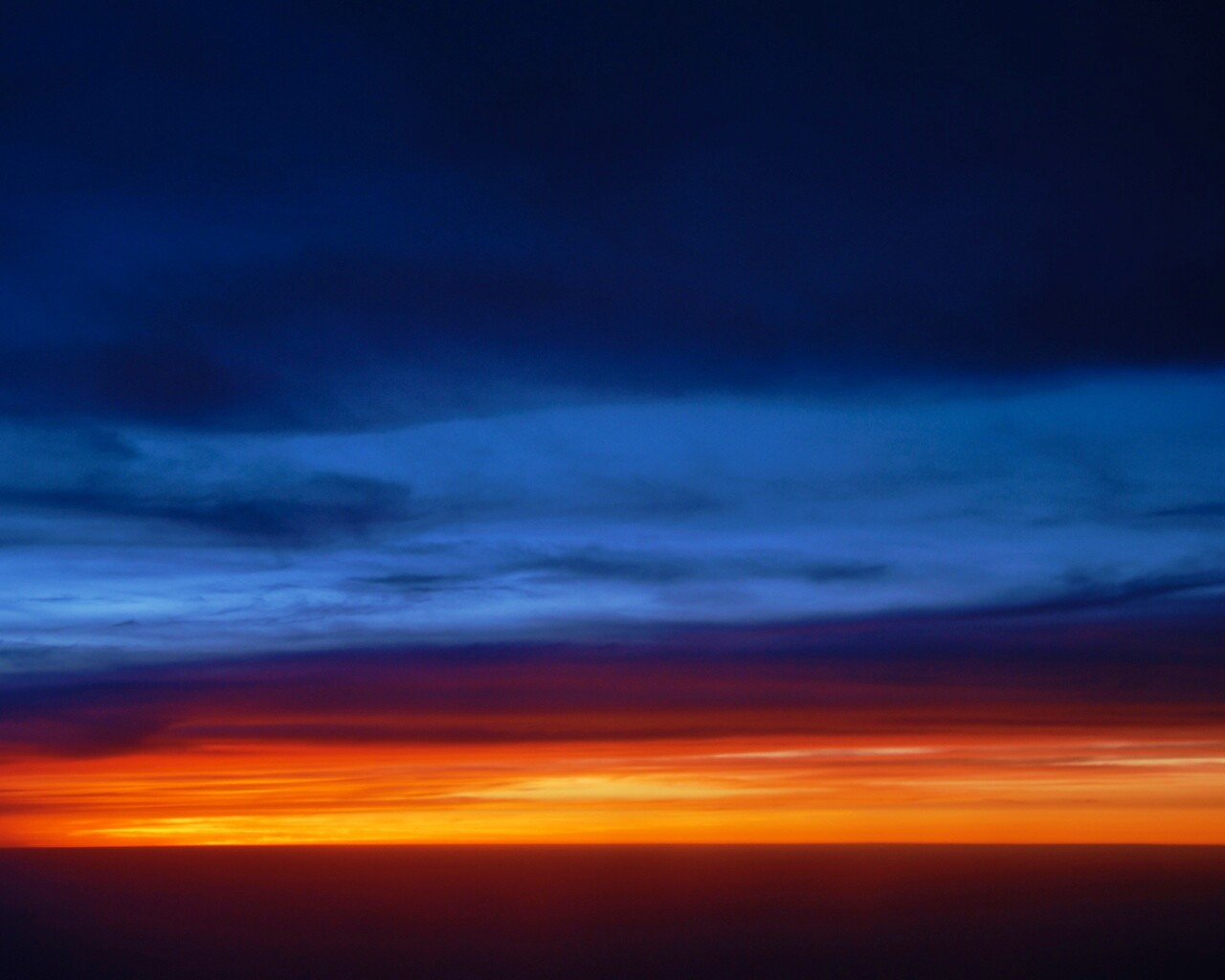 Закатное небо обои