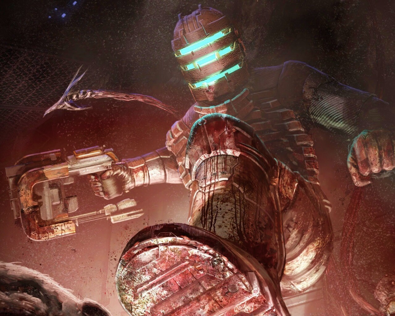 Айзек топчет монстра обои