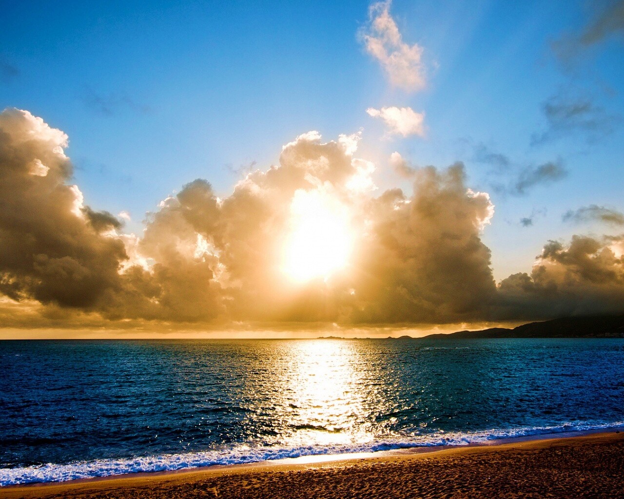 Солнечный пляж обои