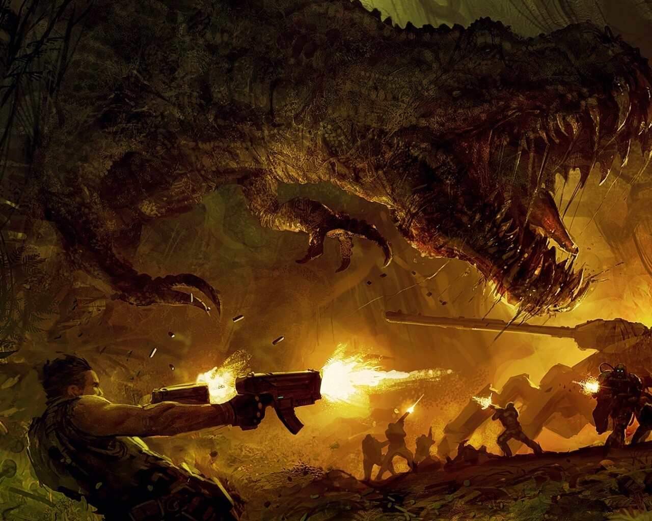 Динозавр обои