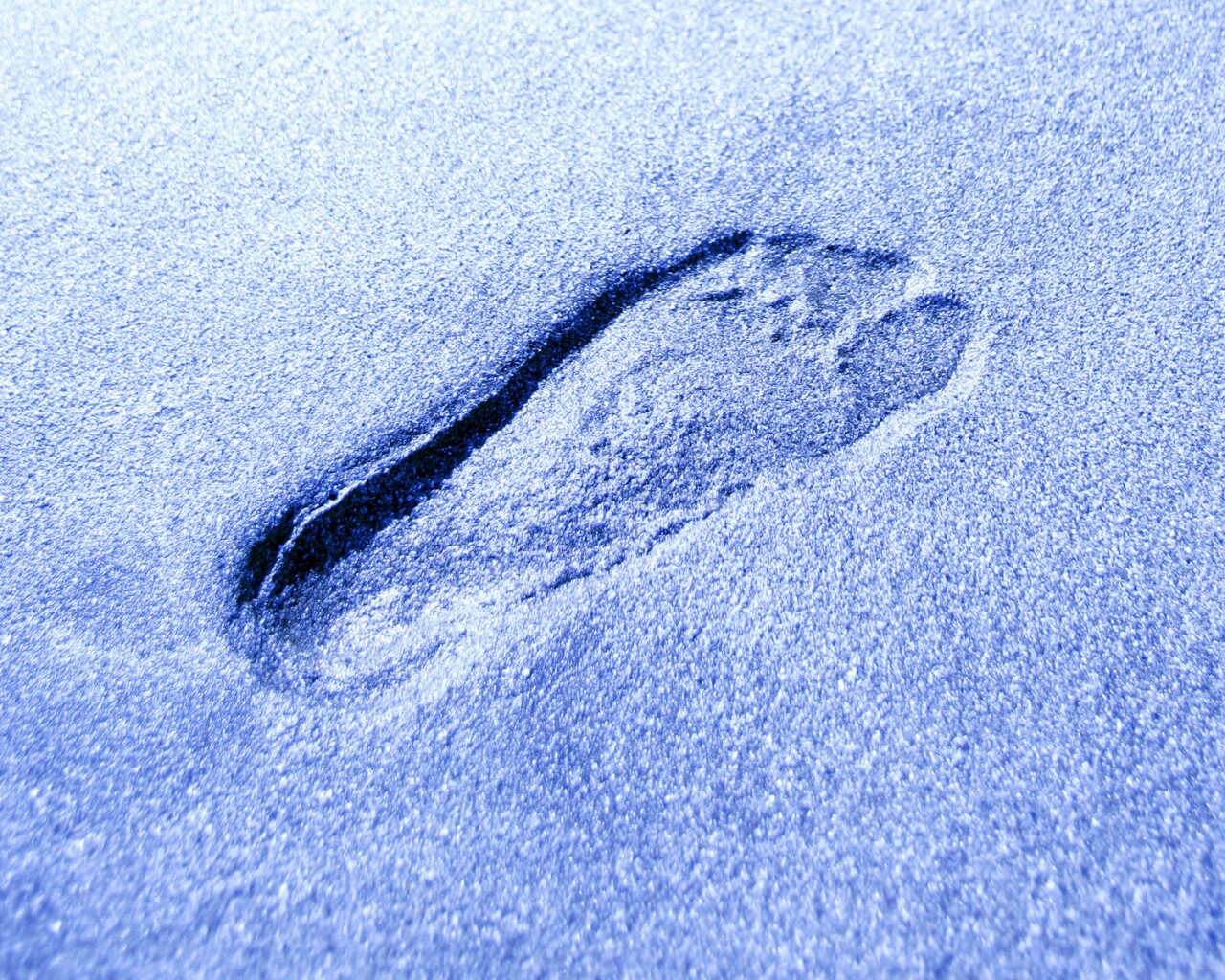 Отпечаток ноги обои