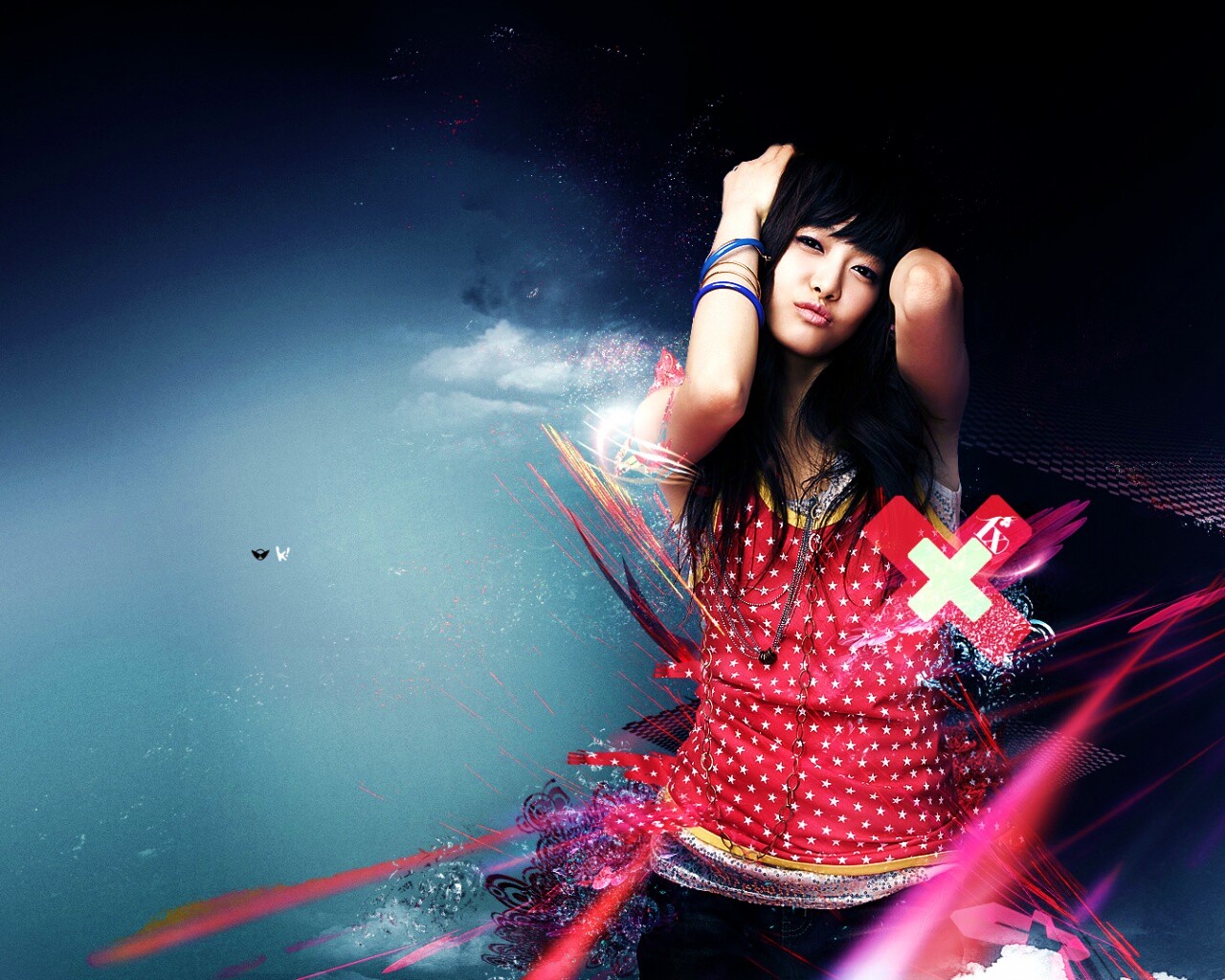 Гламурная китаянка обои