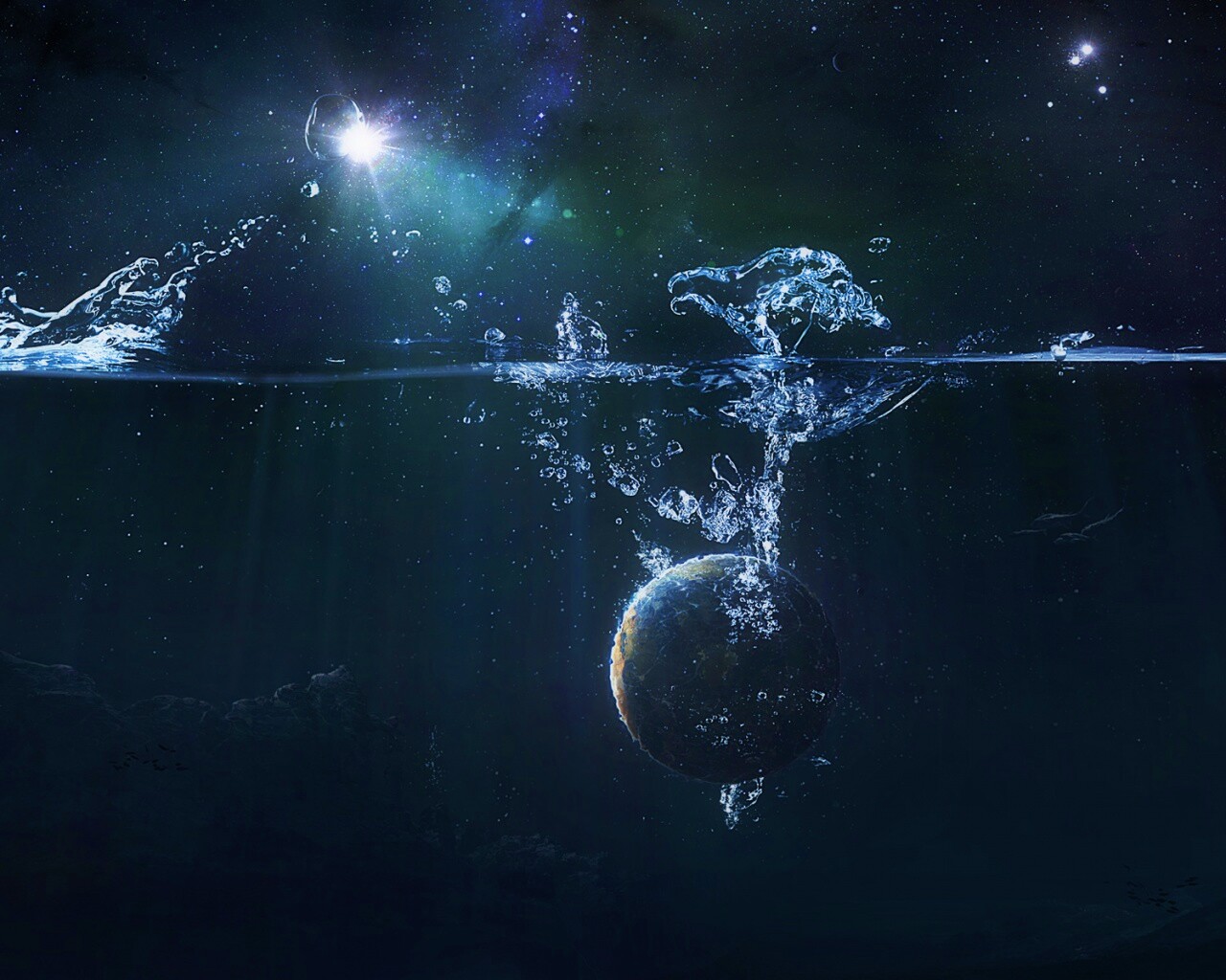 Падение земли обои