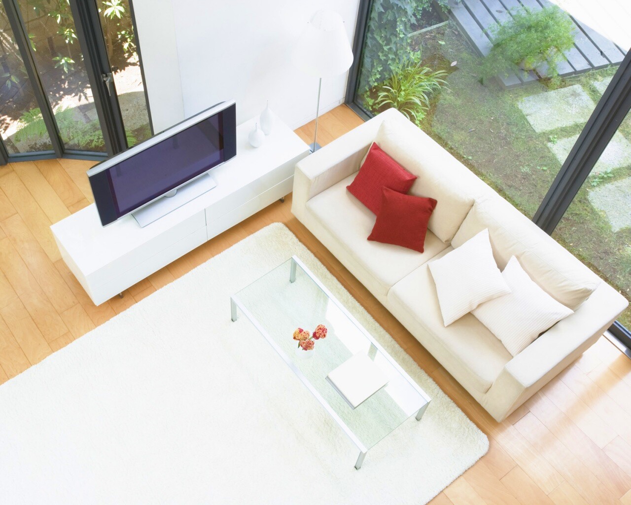 Комната сверху обои