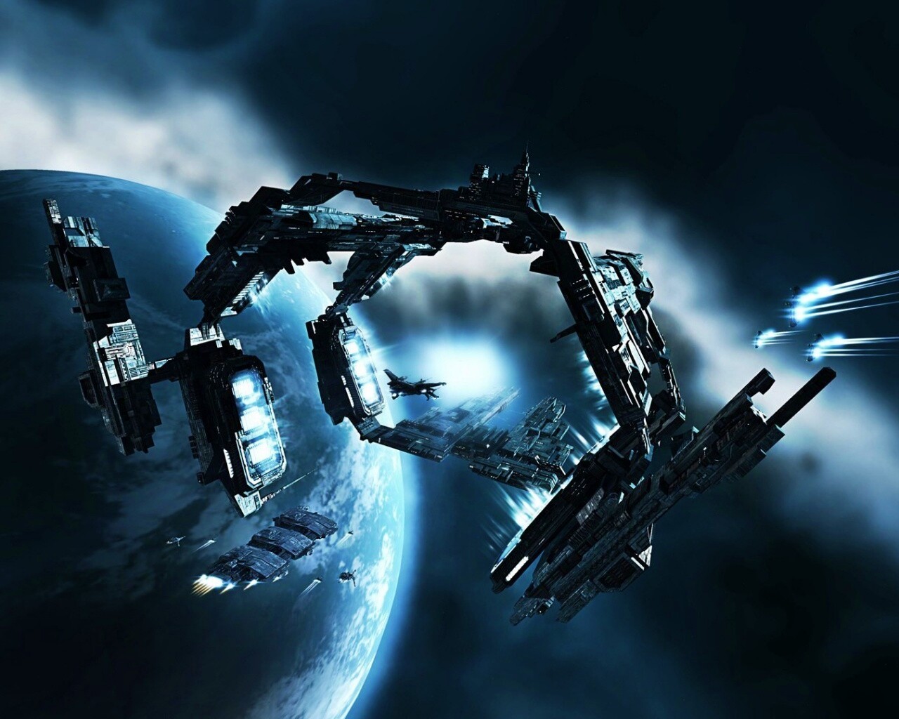 Космический корабль обои