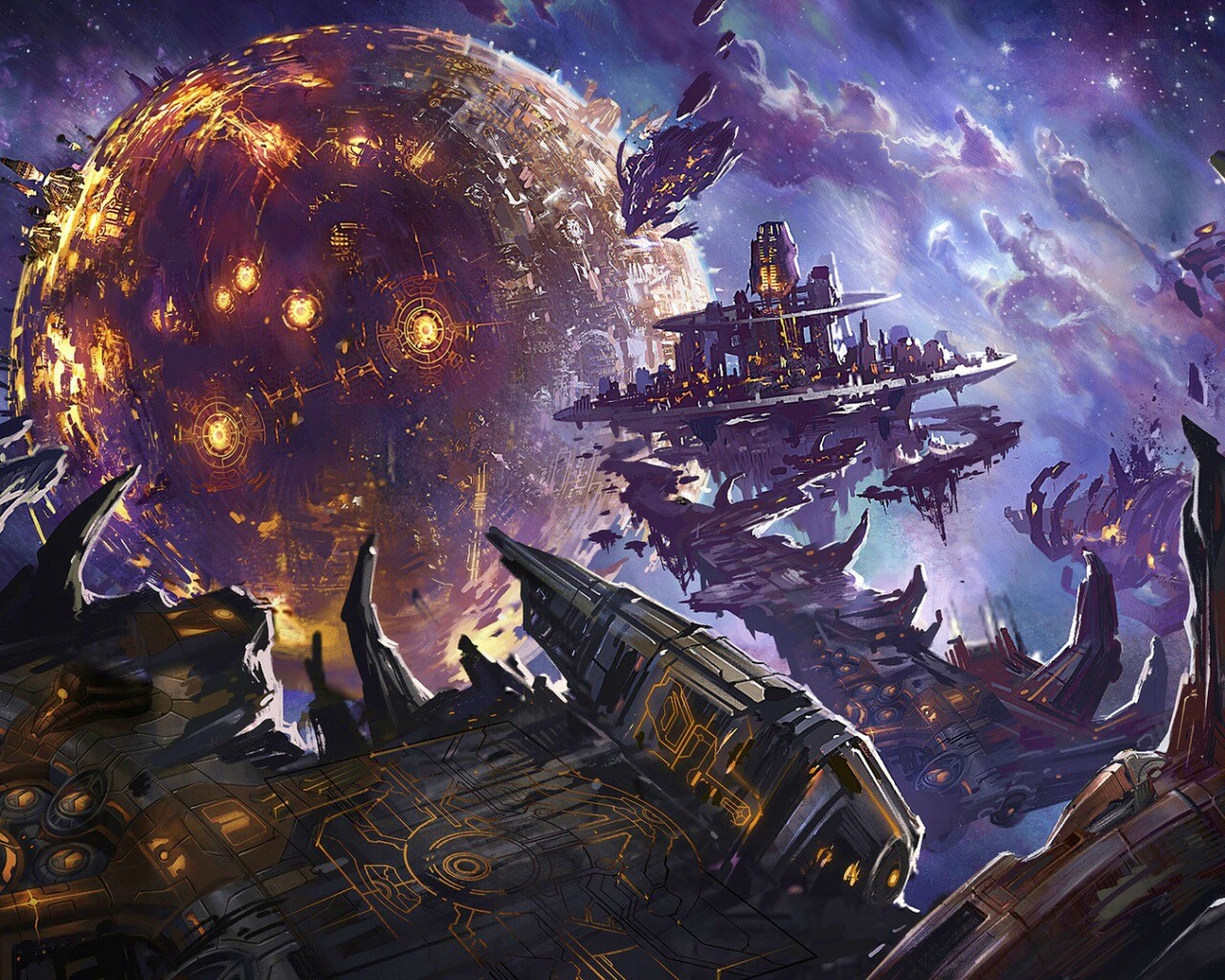 Фантастический пейзаж обои