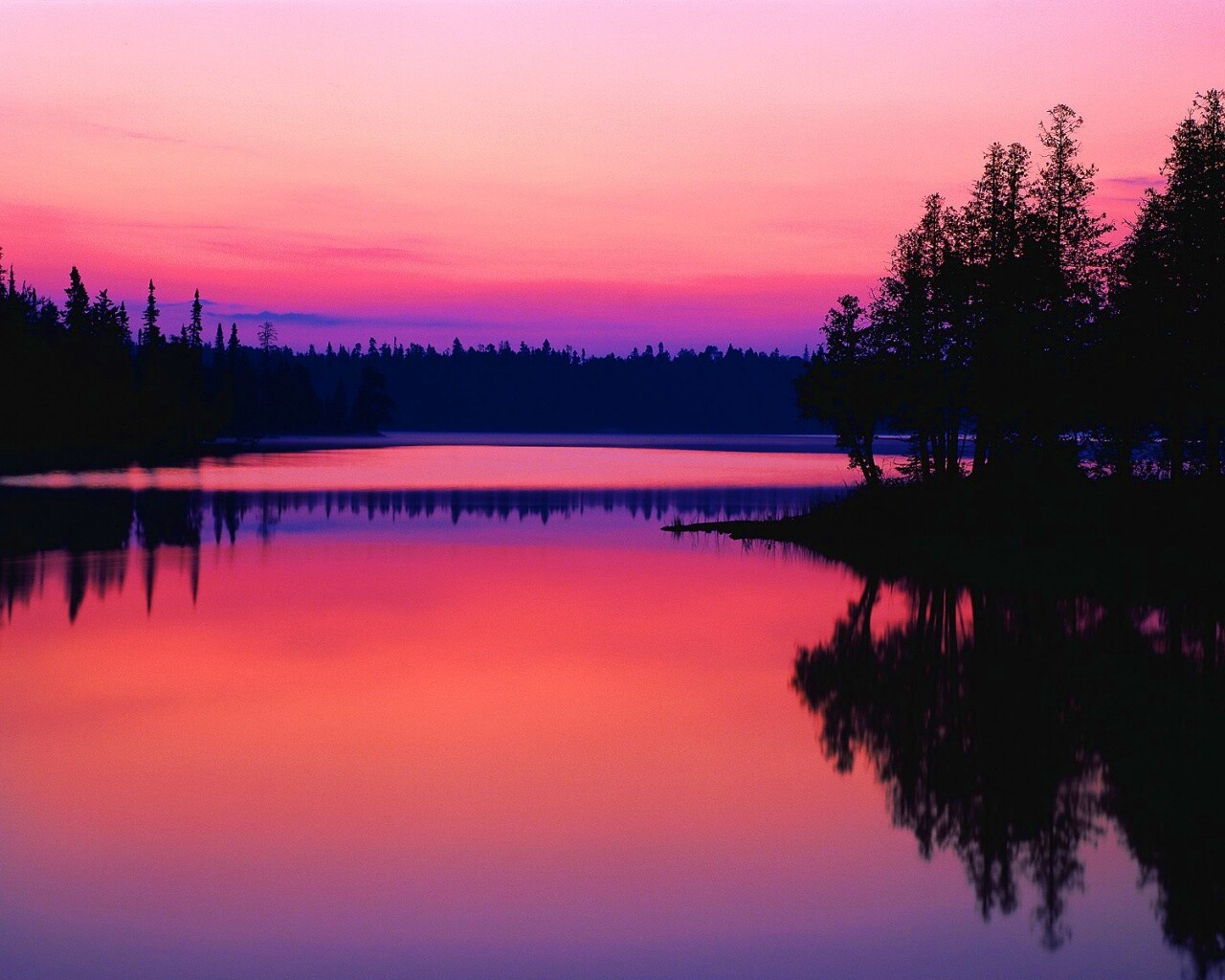 Вечерний пейзаж обои