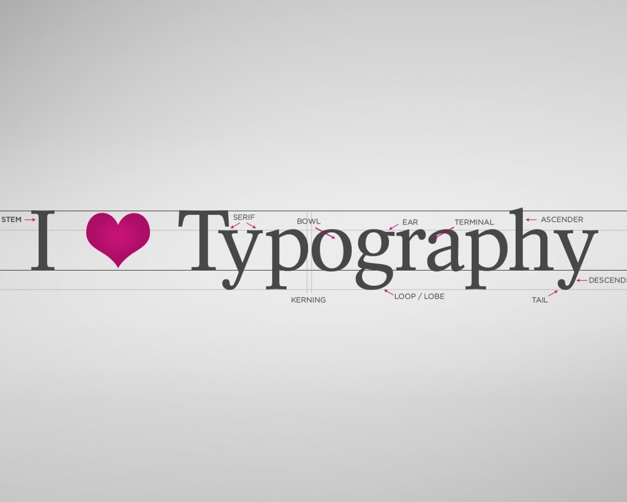 I love typography обои