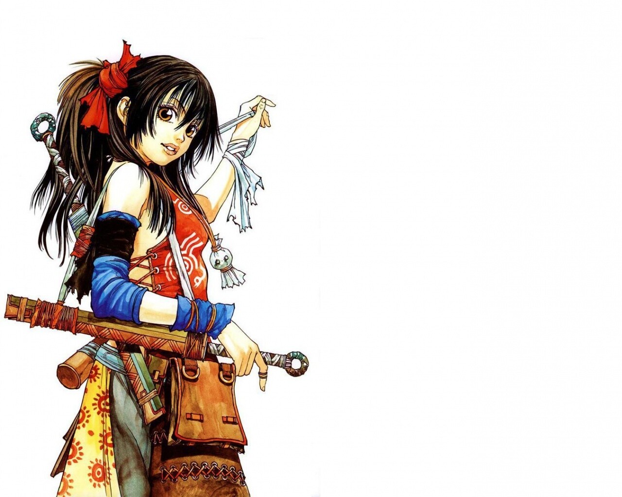 Девушка с мечом из Dangu обои