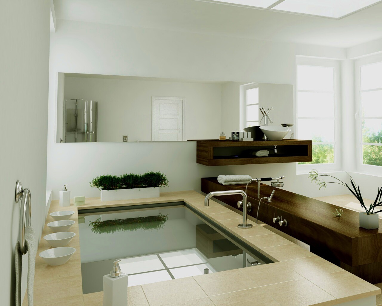 Ванная комната обои